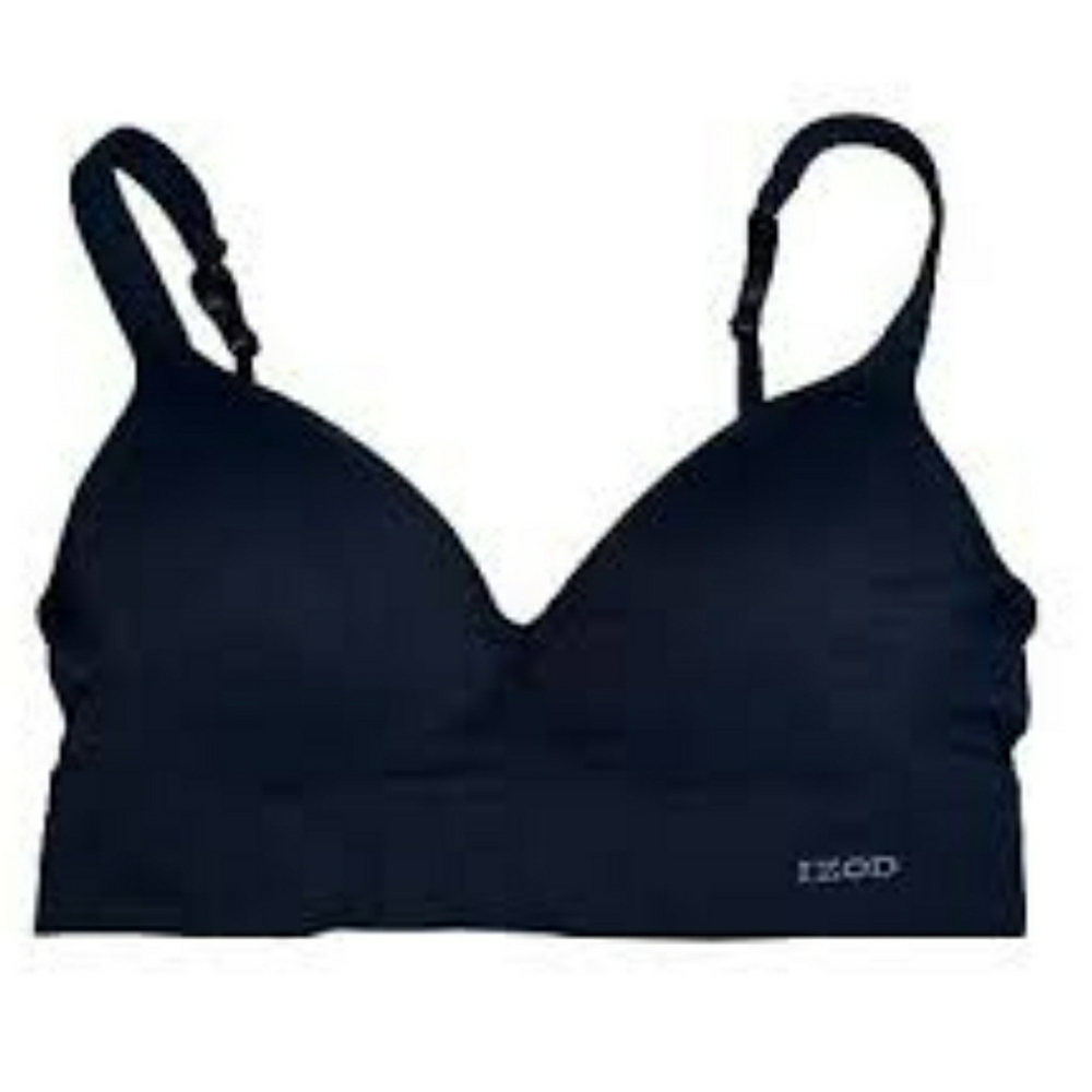 Izod Soft Padded Bra Size Large Molded Cups Adjustable Straps and Band